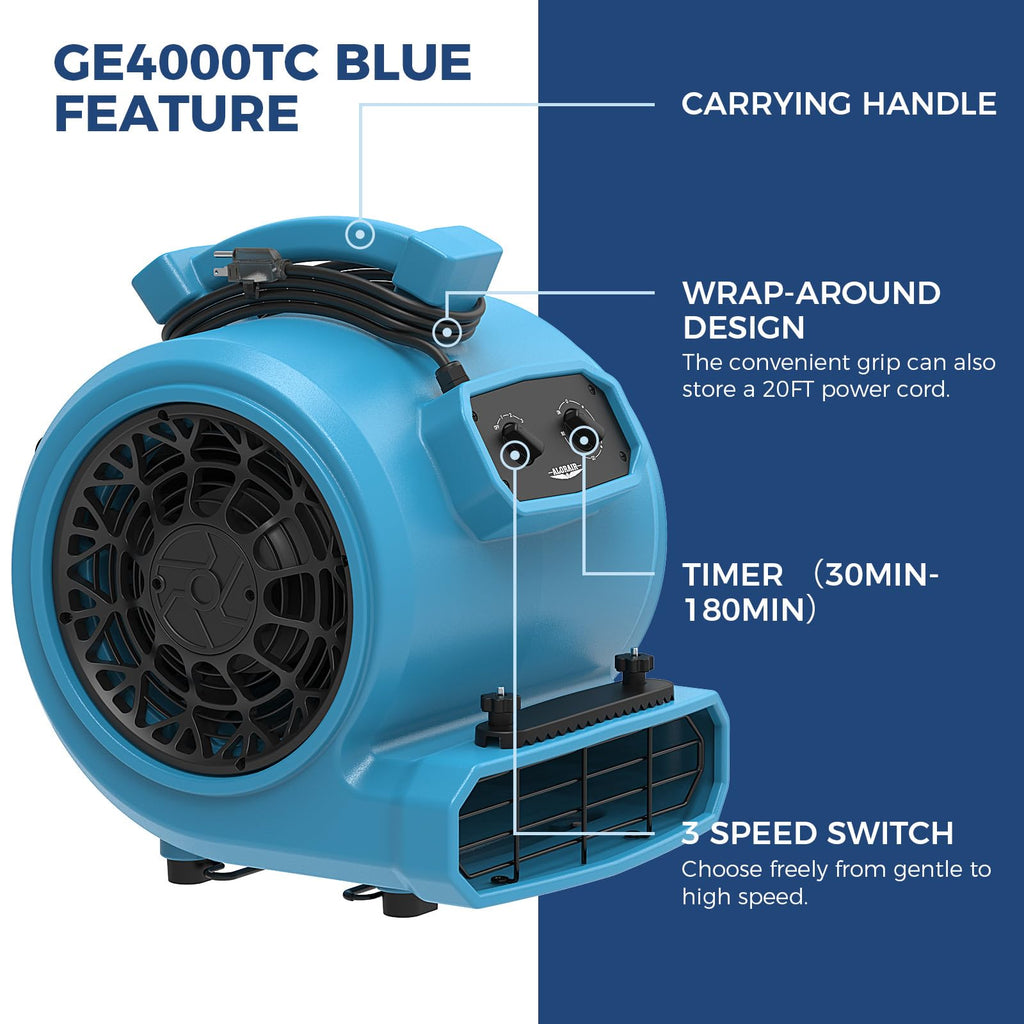 3 Speed Floor Drying Fan A828