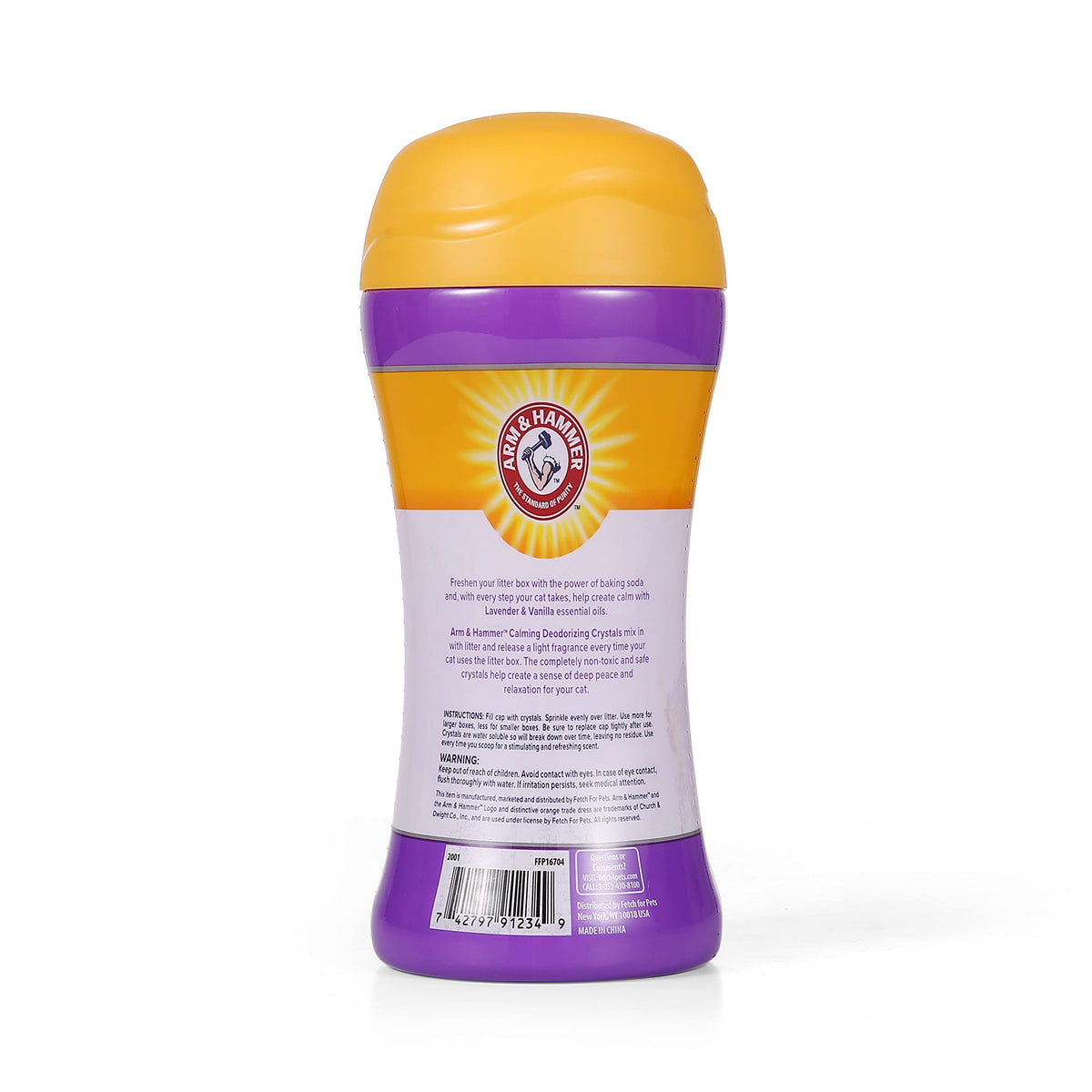 Cat Litter Deodorizing Crystals with Baking Soda, Lavender and Vanilla Scent, 15 Oz - 2 Pack Z418951