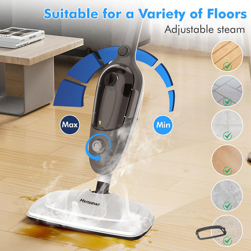 11-in-1 Handheld Detachable Adjustable Steam Mop B7704
