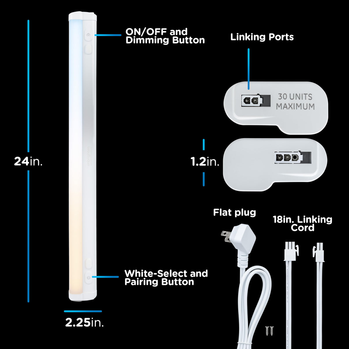 24 Inch Plug in Under Cabinet Light E48653