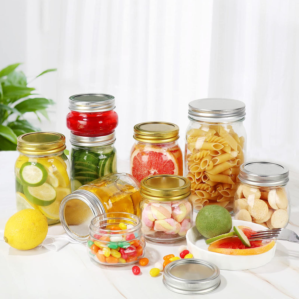 12 oz Glass Mason Jar, 20 Pack Canning Jars with Lids U240
