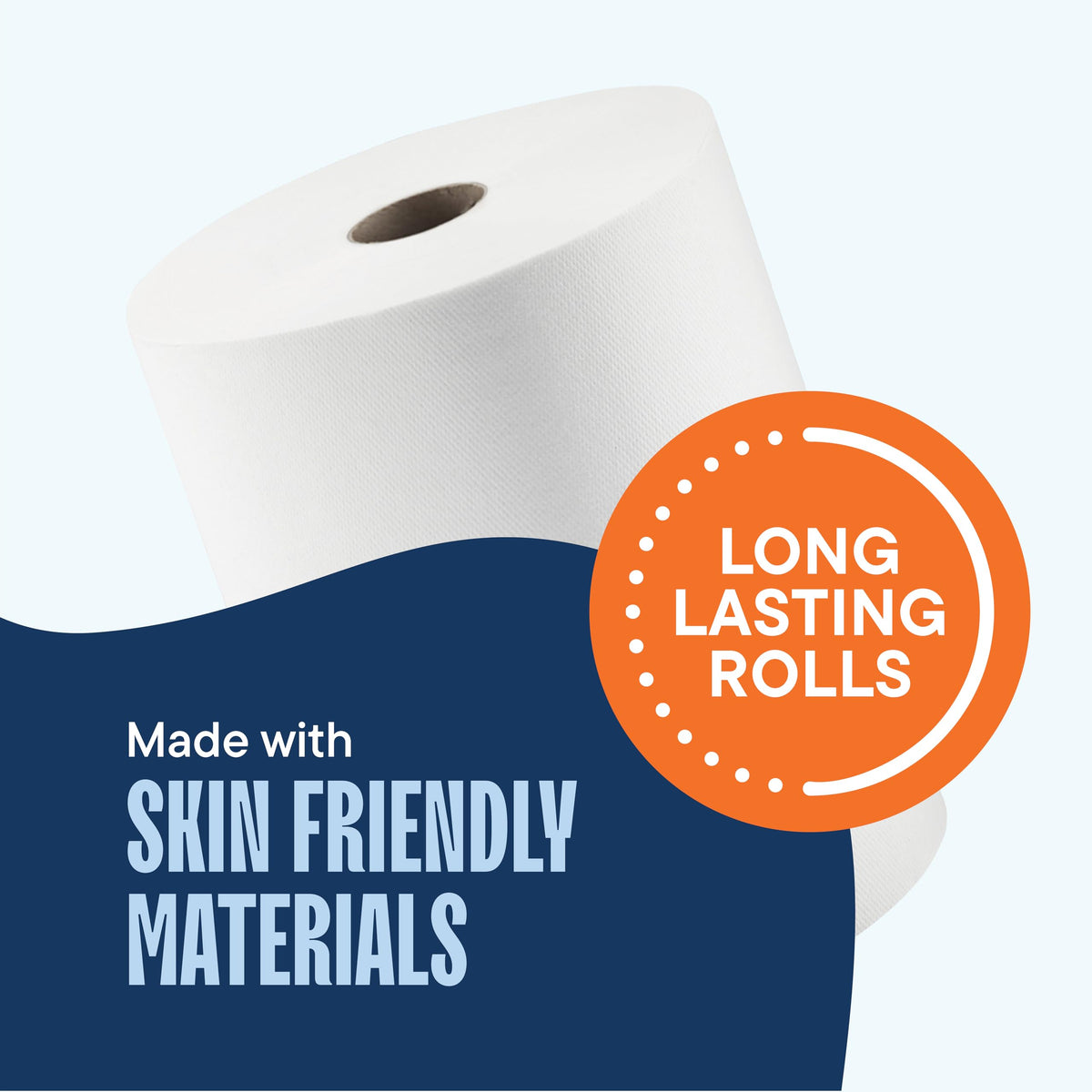 10 x 800 White Paper Towel Rolls 6 Pack G926719