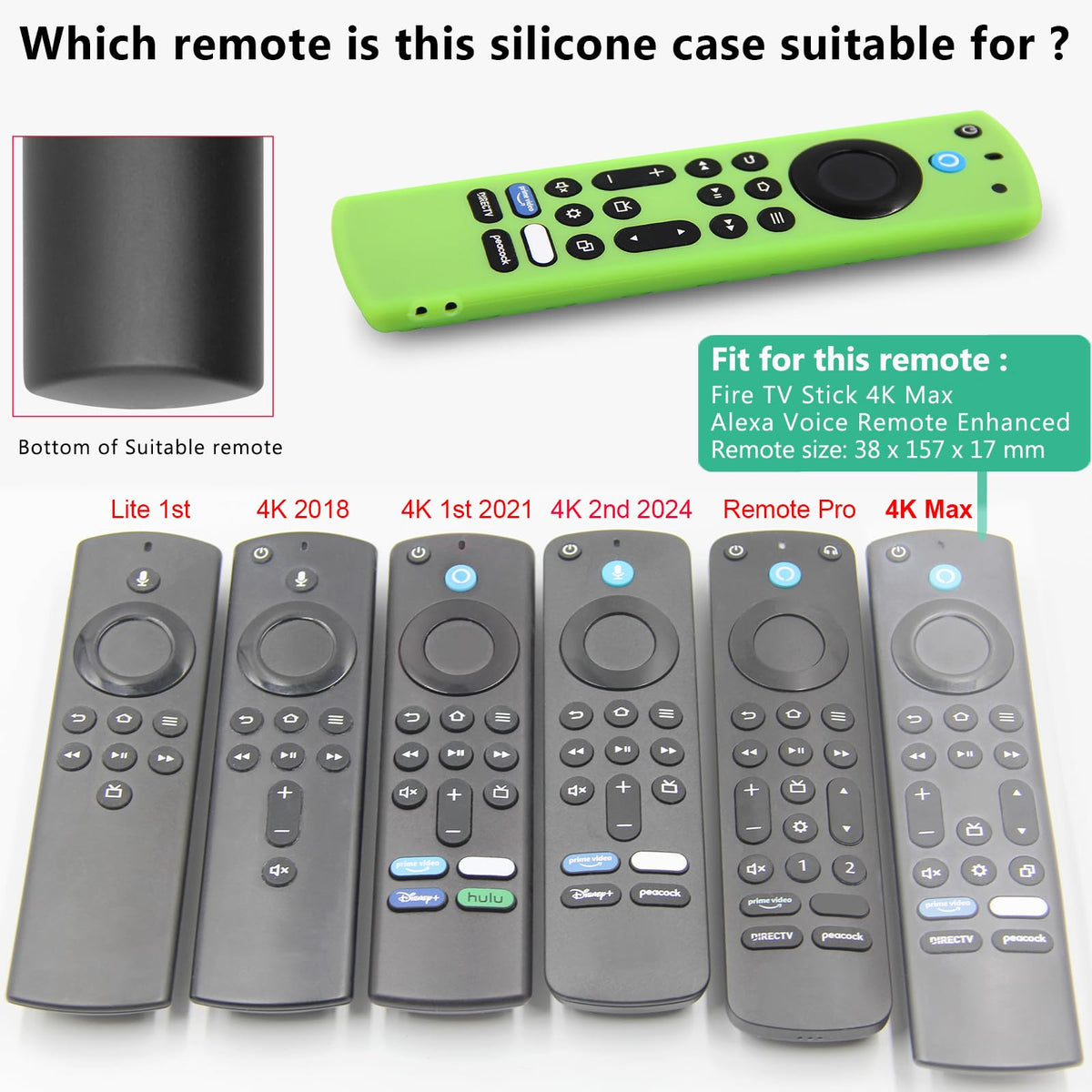 Silicone Remote Case 3pcs with Lanyard Y651139