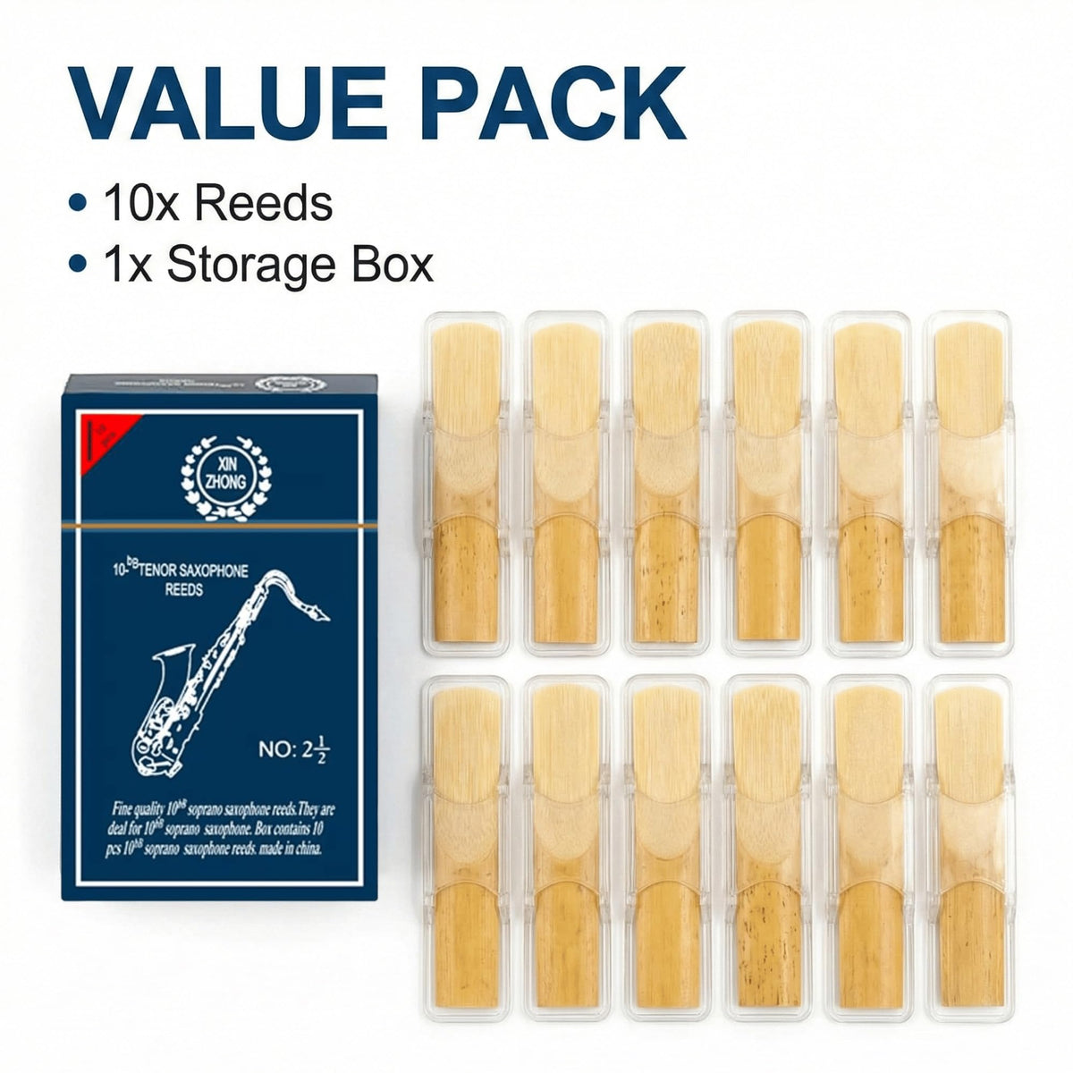 Alto Saxophone Reeds Strength 2.5 10 Pack R1274
