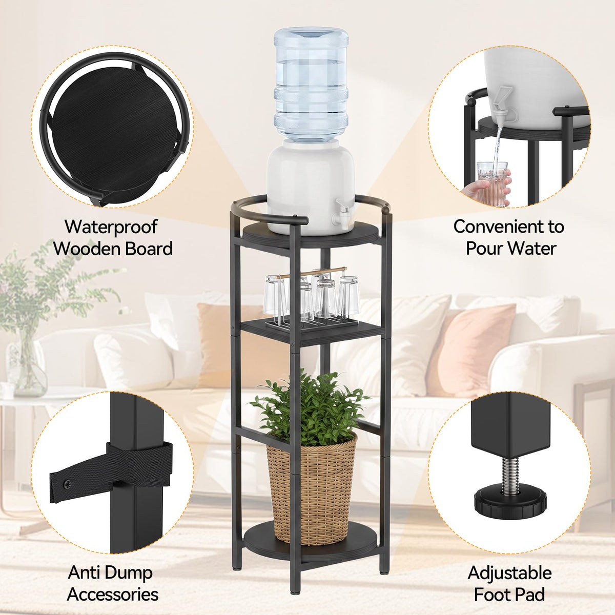 Water Dispenser Stand for 1-5 Gallon Y9551