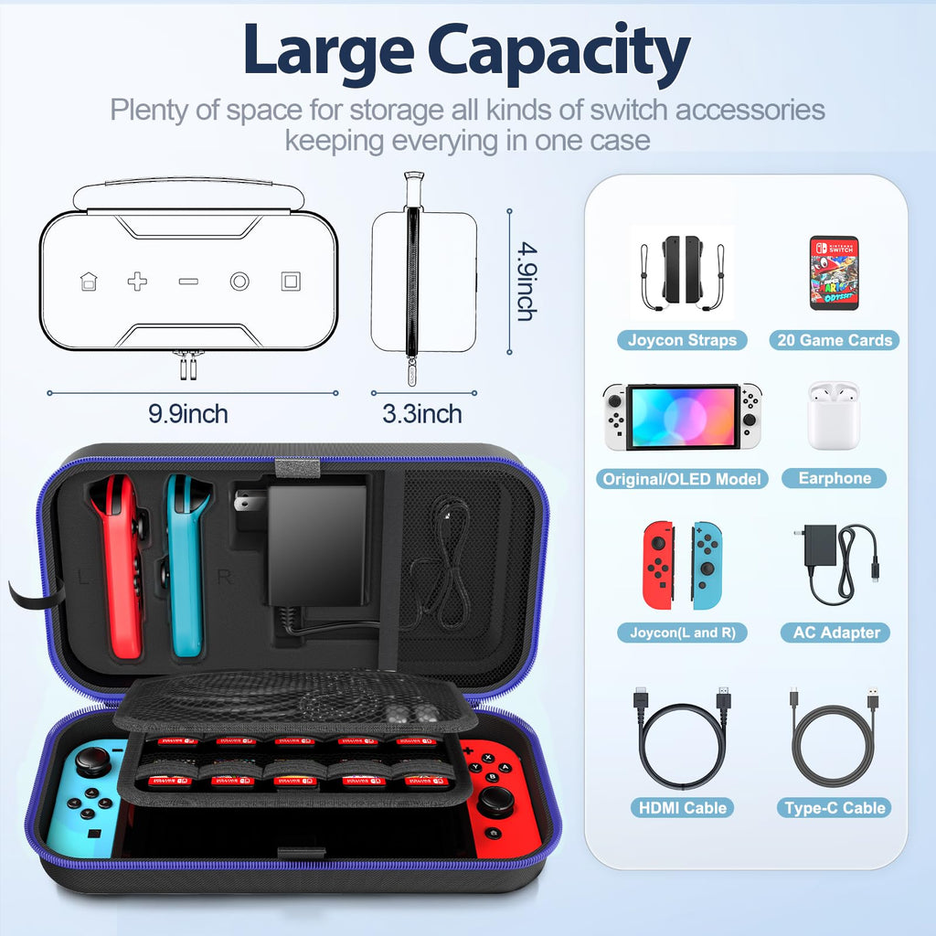 Carrying Case Compatible with Nintendo Switch/OLED Model H935