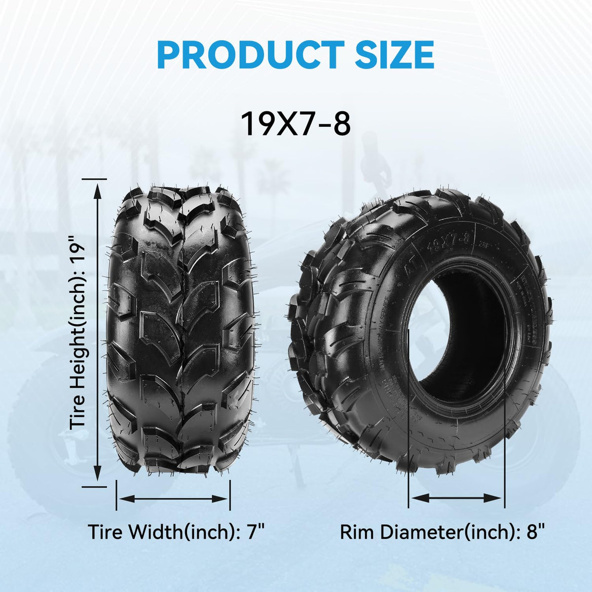 19x7-8 Tubeless Tire S386