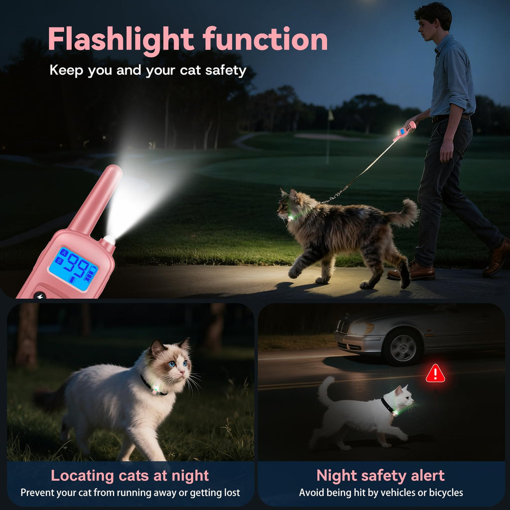 Pink Cat Shock Collar with Remote H179