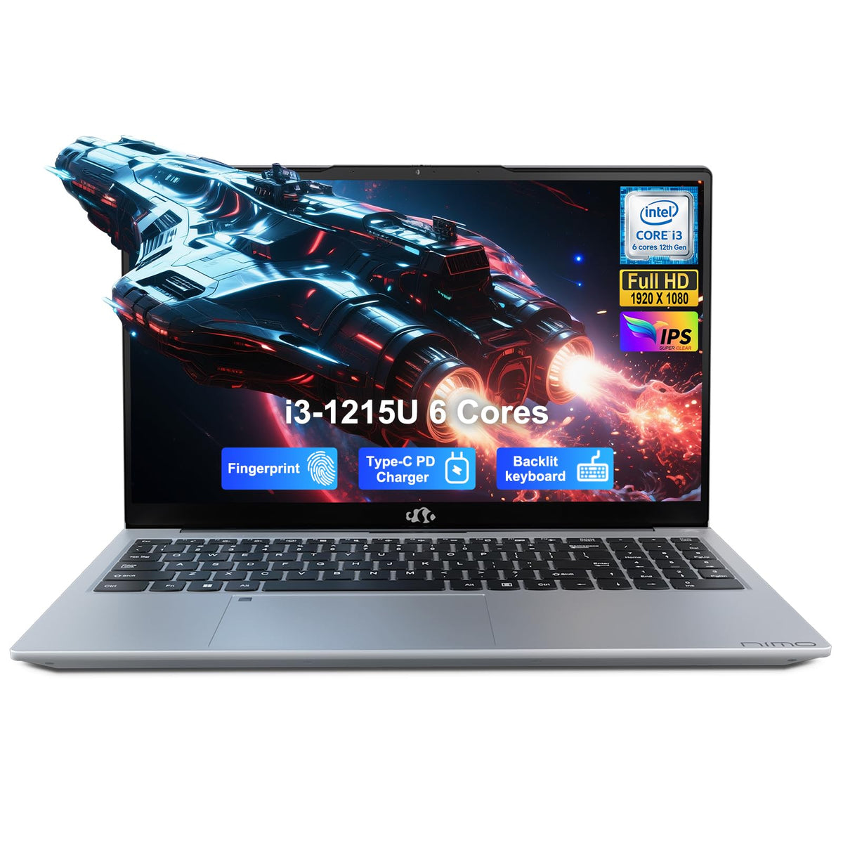 15.6" IPS FHD Laptop, Intel Core i3, 8GB RAM 256GB SSD V6598