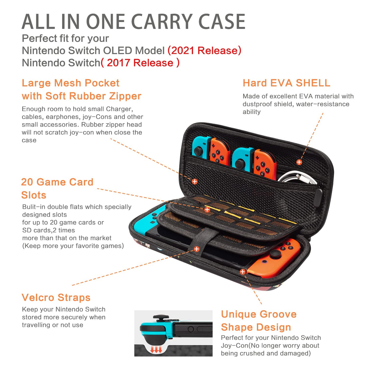 Switch Case with 16 Game Card Slot P65142