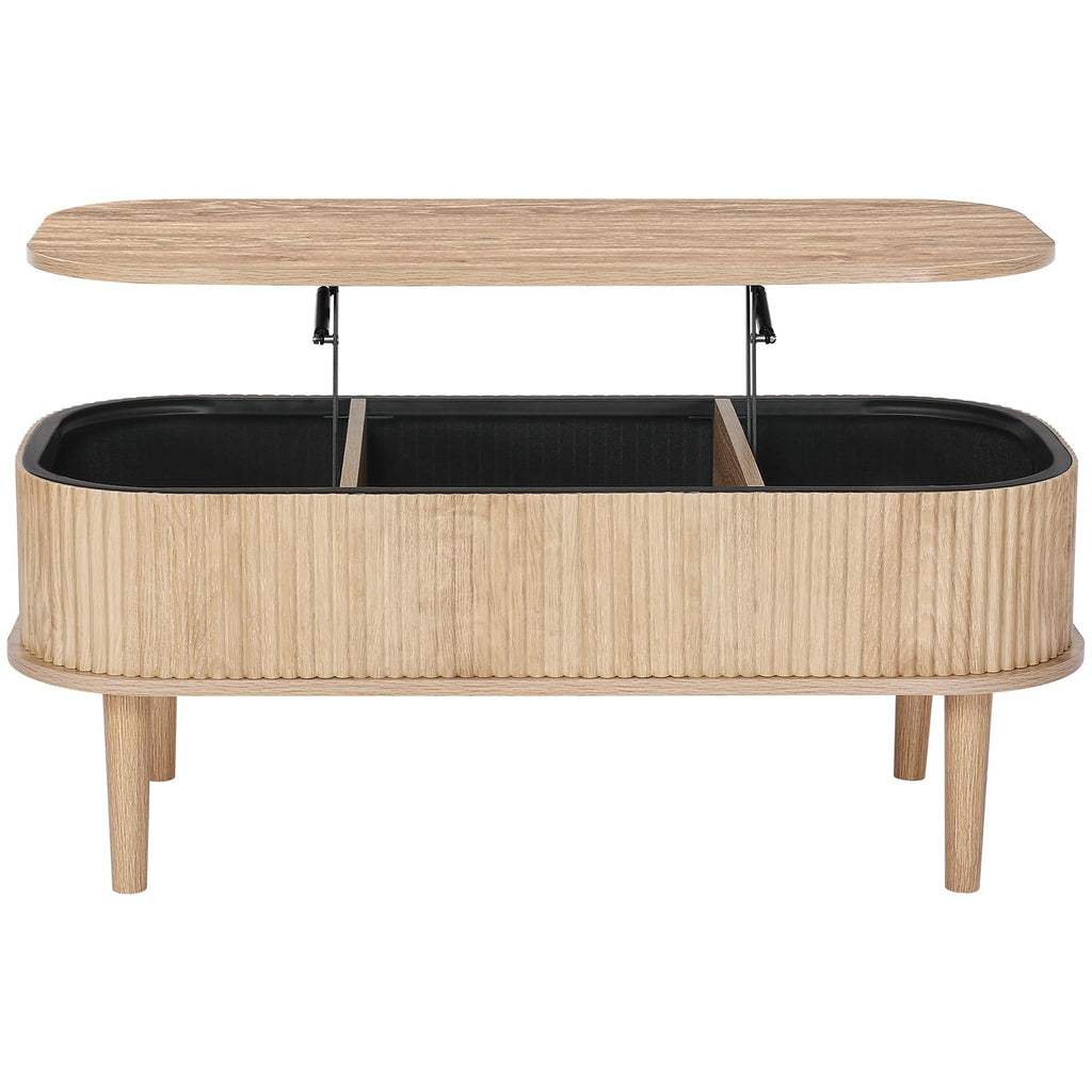 Natural Lift Top Coffee Table with Storage Y555820