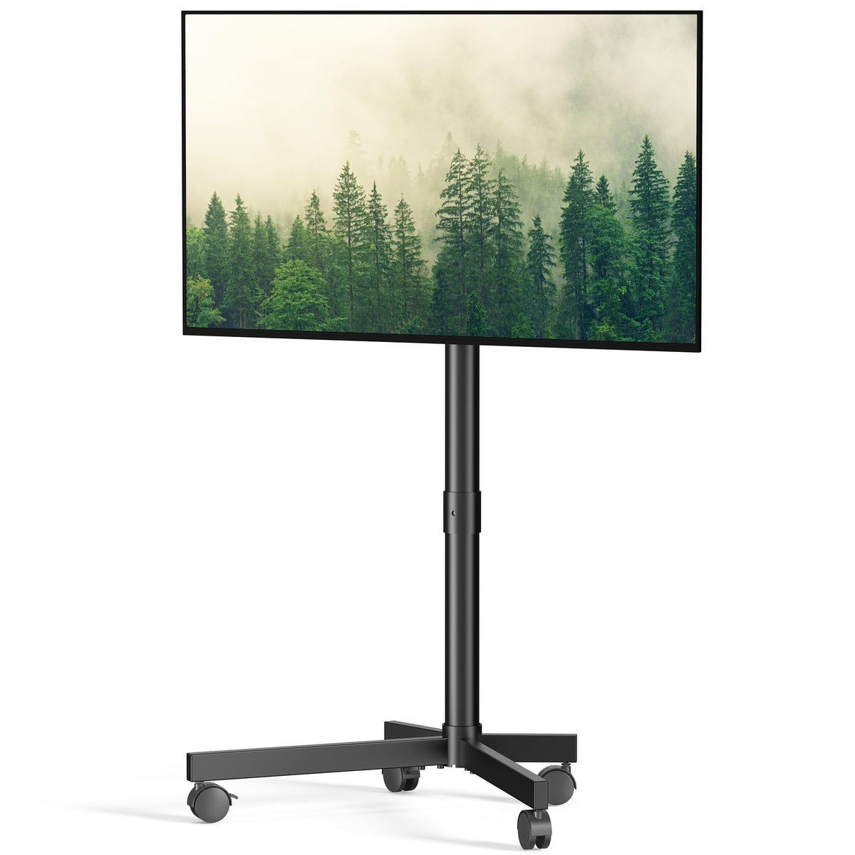 Rolling TV Stand with Locking Wheels, Black P6744
