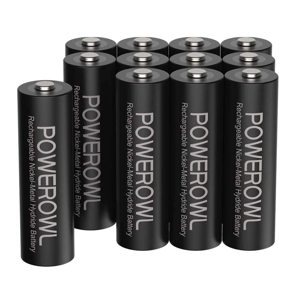 Rechargeable AA Batteries 2800mAh 1.2V NiMH Pack of 12 C253