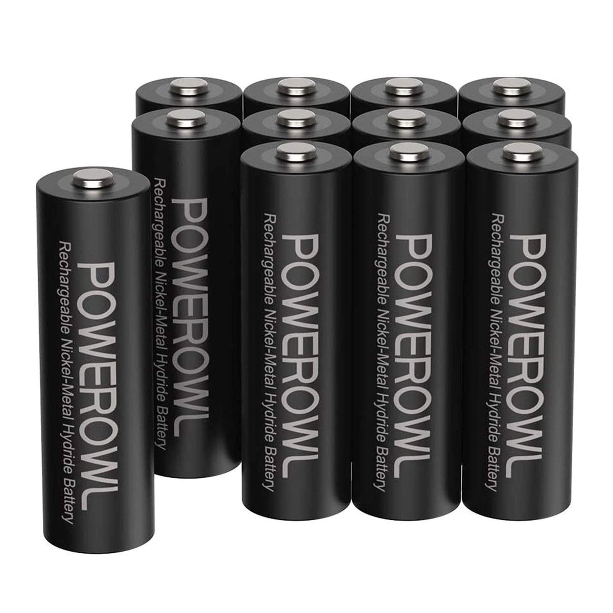 Rechargeable AA Batteries 2800mAh 1.2V NiMH Pack of 12 C253