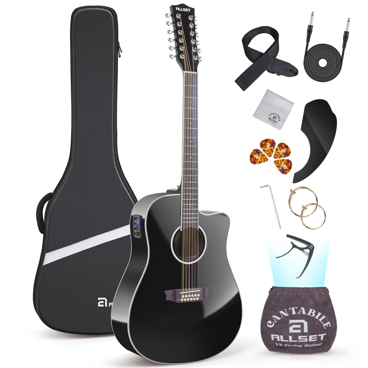 12 String Acoustic Electric Guitar F9949
