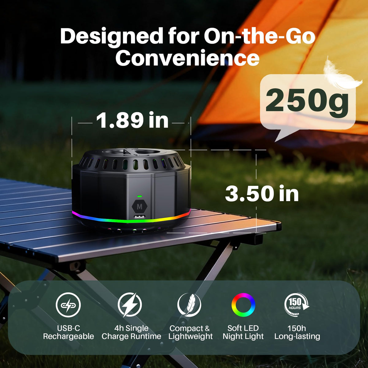 Electronic Mosquito Repellent Outdoor Patio Black 2 C419249