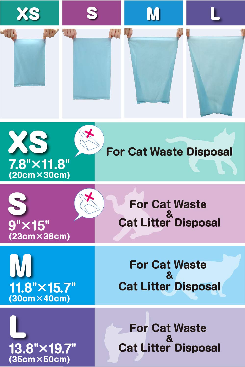 Unscented Cat Waste Bags 90 Count Z39964