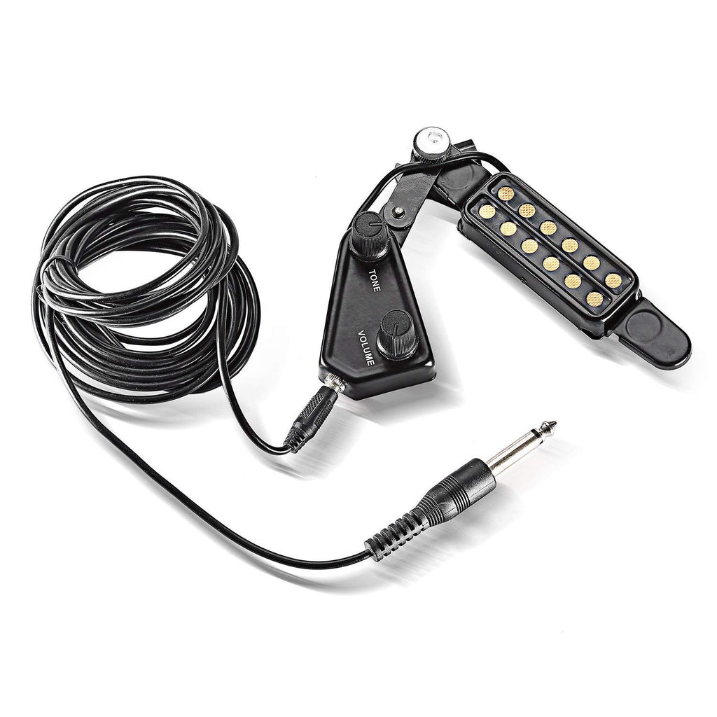 12 SoundHole Acoustic Guitar Pickup with Tone and Volume Control N28909