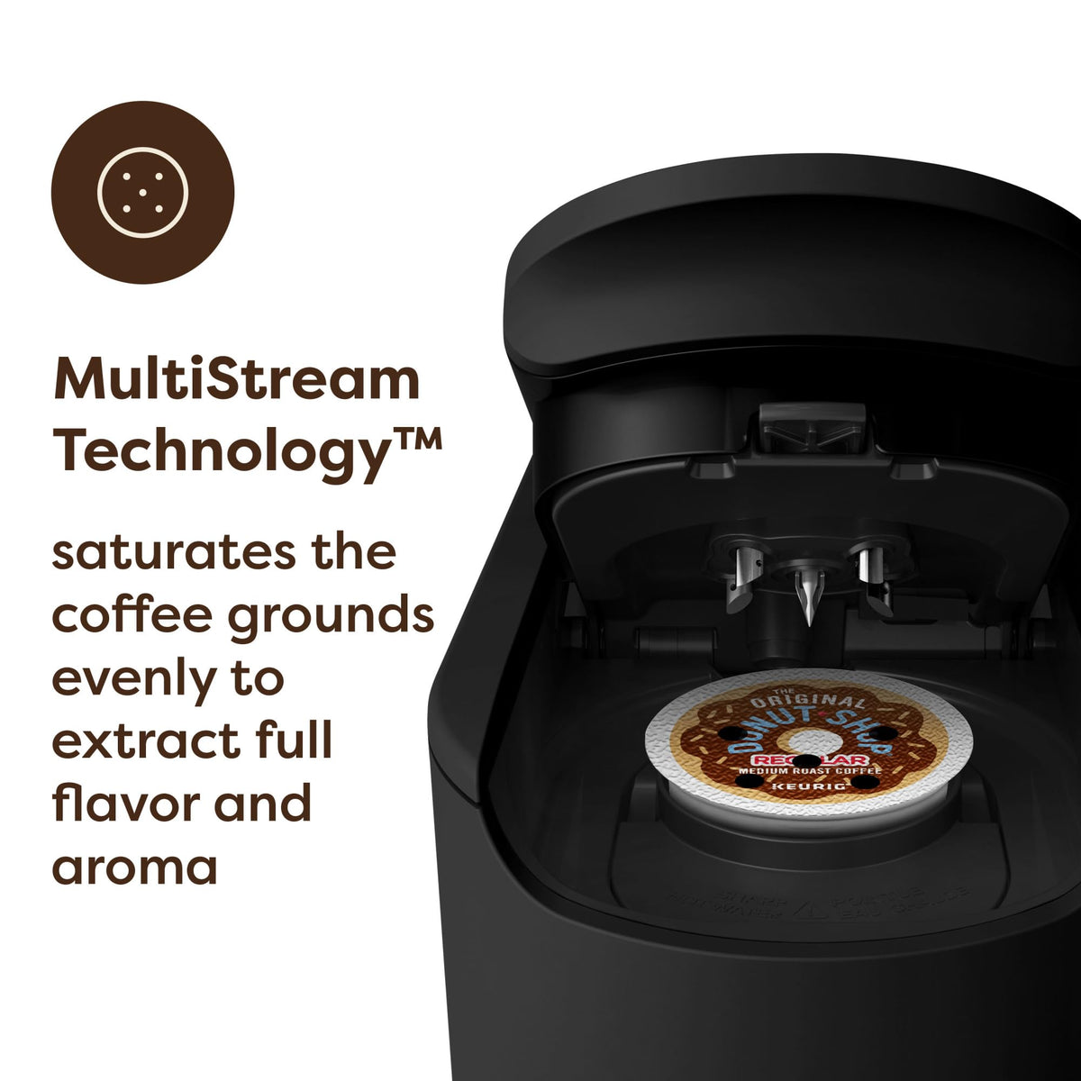 Black Single Serve K-Cup Pod Coffee Maker C666