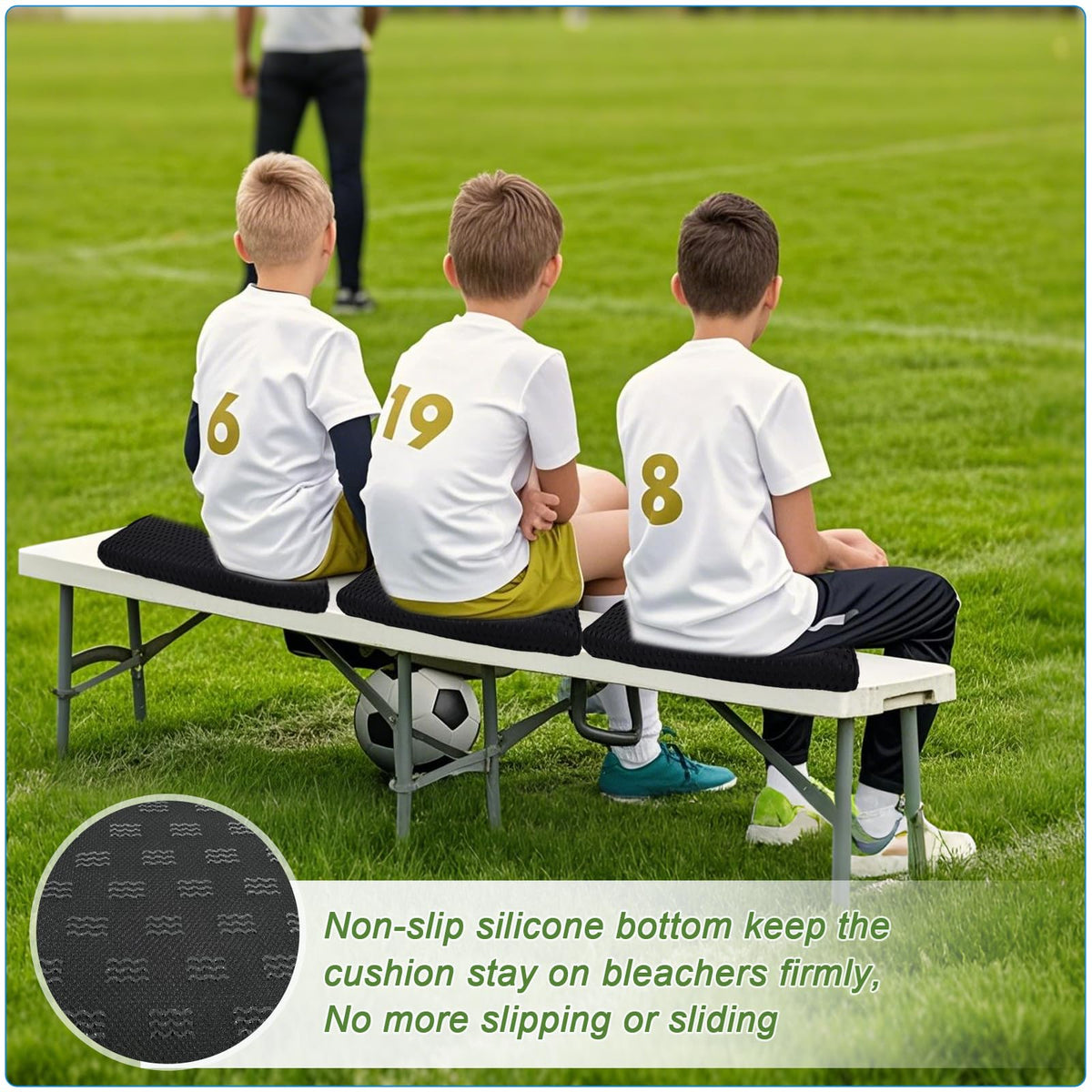 3D Mesh Fabric Portable Stadium Seat Cushion R5174
