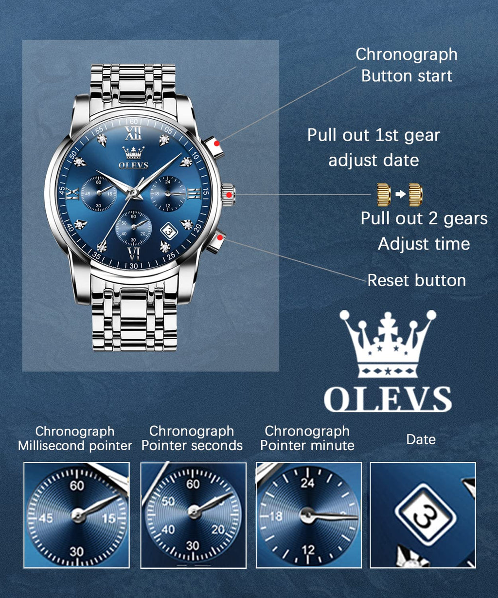 Men Stainless Steel Analog Watch Q8656
