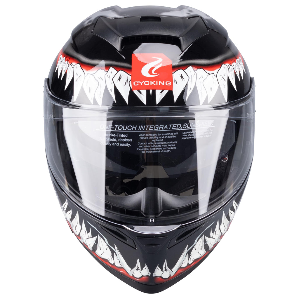 Modular Flip Up Full Face Motorcycle Helmet with Dual Visor V397