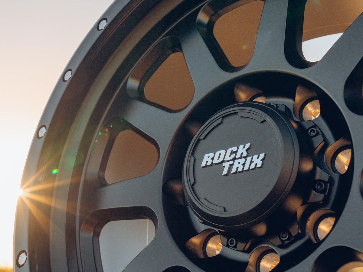 20x9 inch Off-Road Wheels 8x165.1 8x6.5 Bolt Pattern -12mm Offset Black Rims M54556