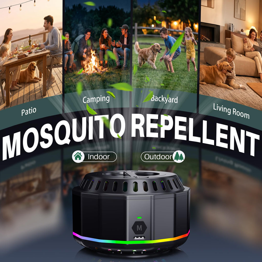 Electronic Mosquito Repellent Outdoor Patio Black 2 C419249