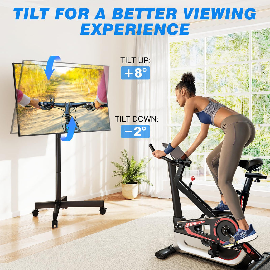 Mobile TV Cart Rolling TV Stand for 23-65 Inch Screens W989678