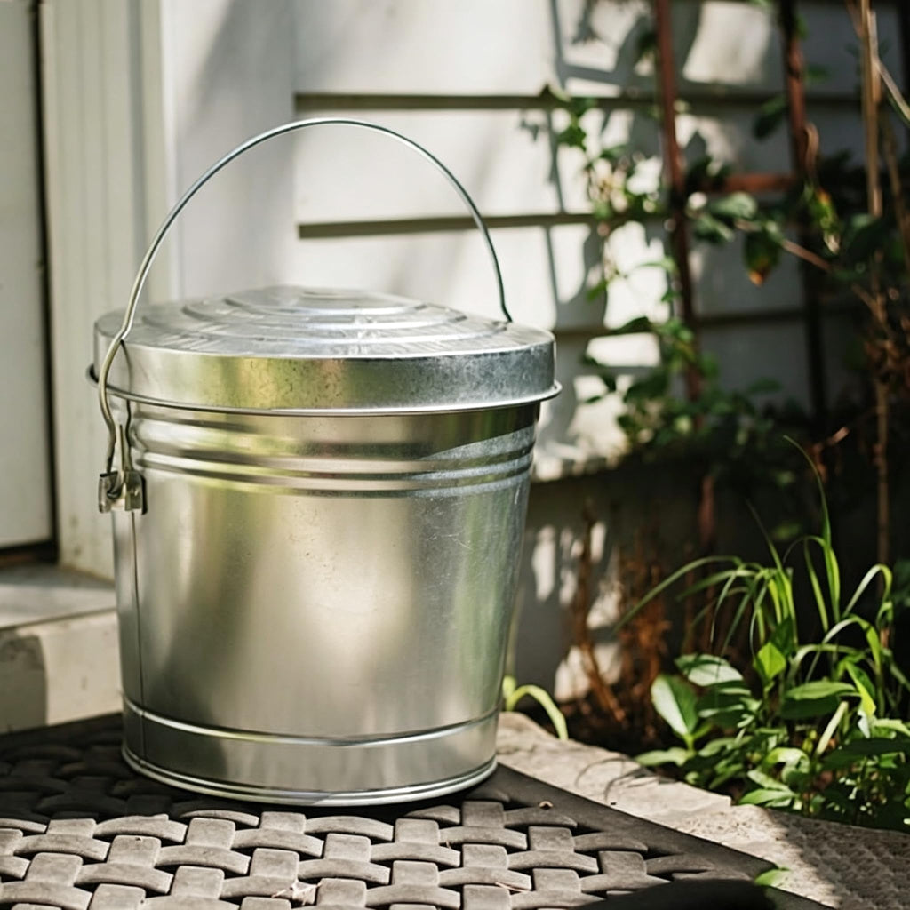 6-Gallon Galvanized Steel Storage Can X85053
