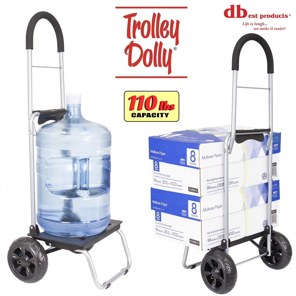 Black Foldable Shopping Cart with Wheels and Removable Bag U387