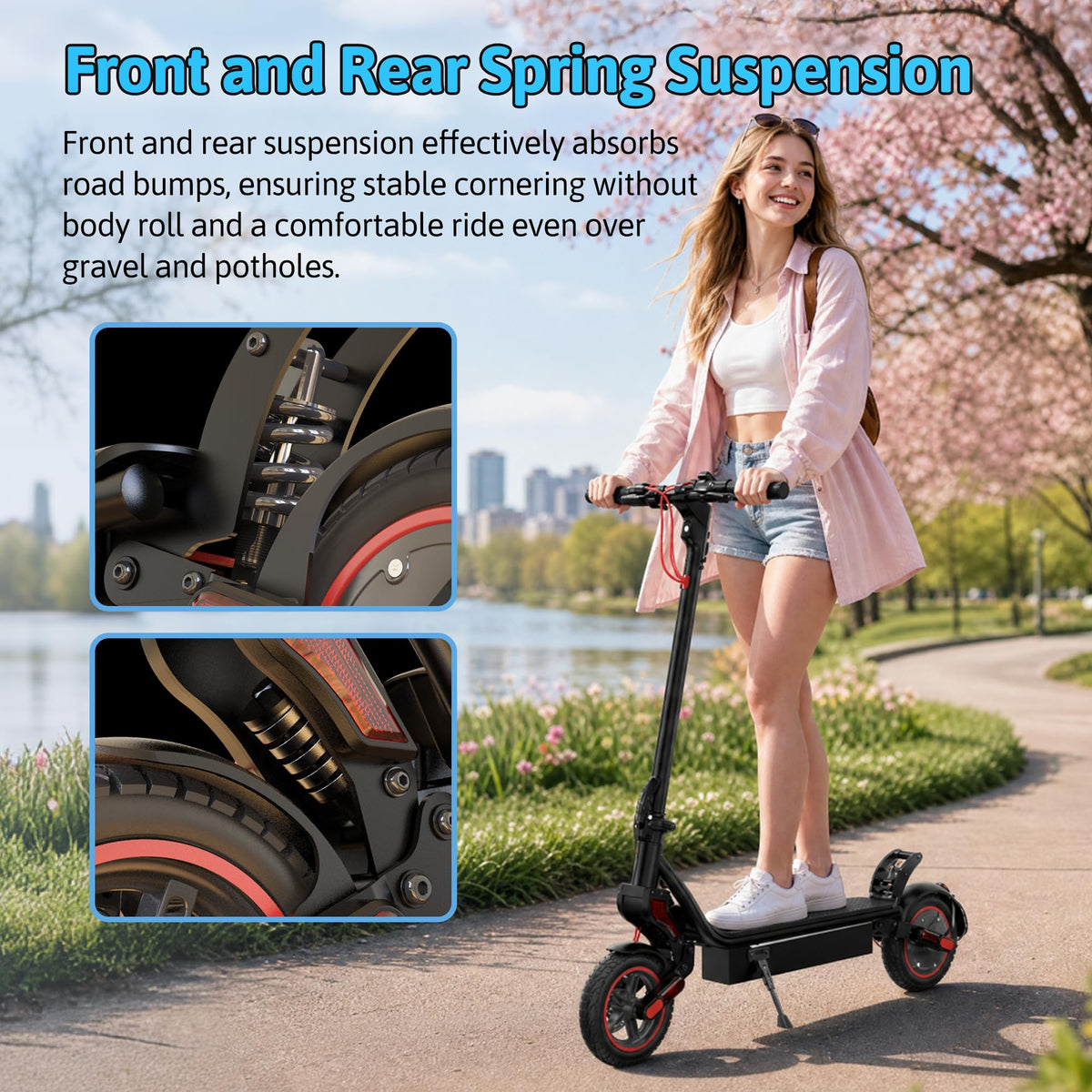 500W Electric Scooter with 10" Tires T395