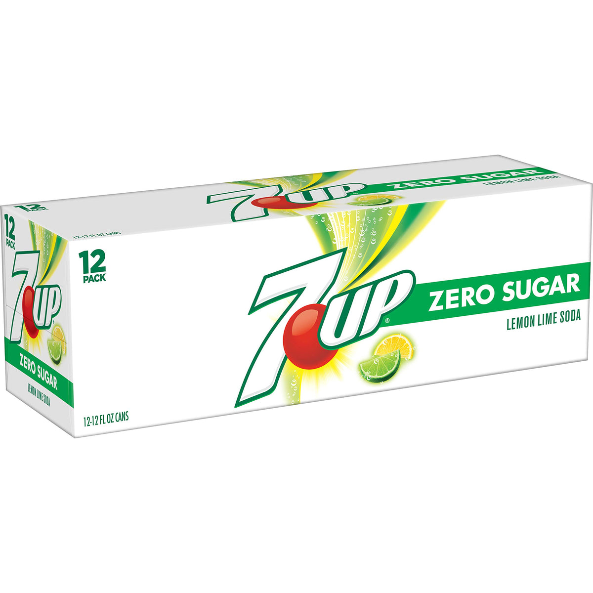 Zero Sugar 7-Up Soda, 12 Oz (Pack of 24) N287031