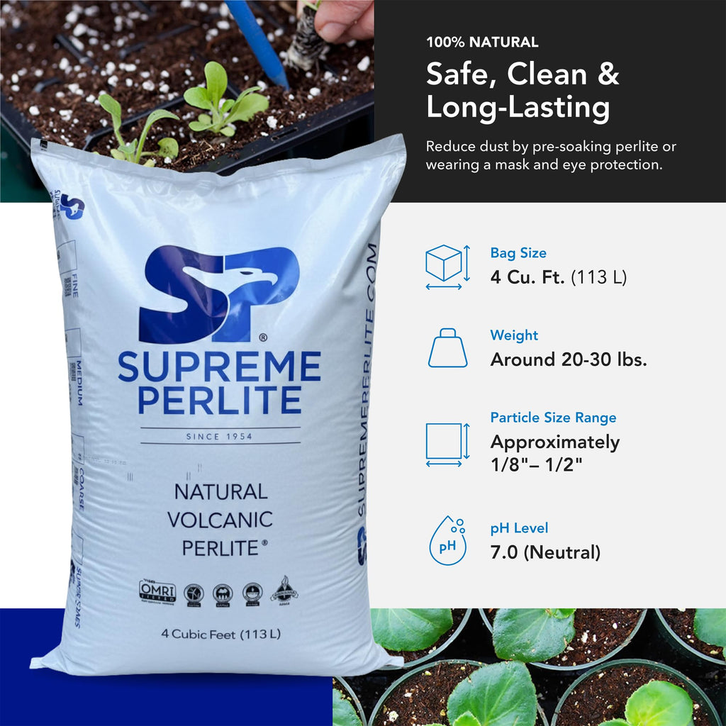 Perlite Coarse Horticultural Soil Amendment, 4 Cu Ft S22048