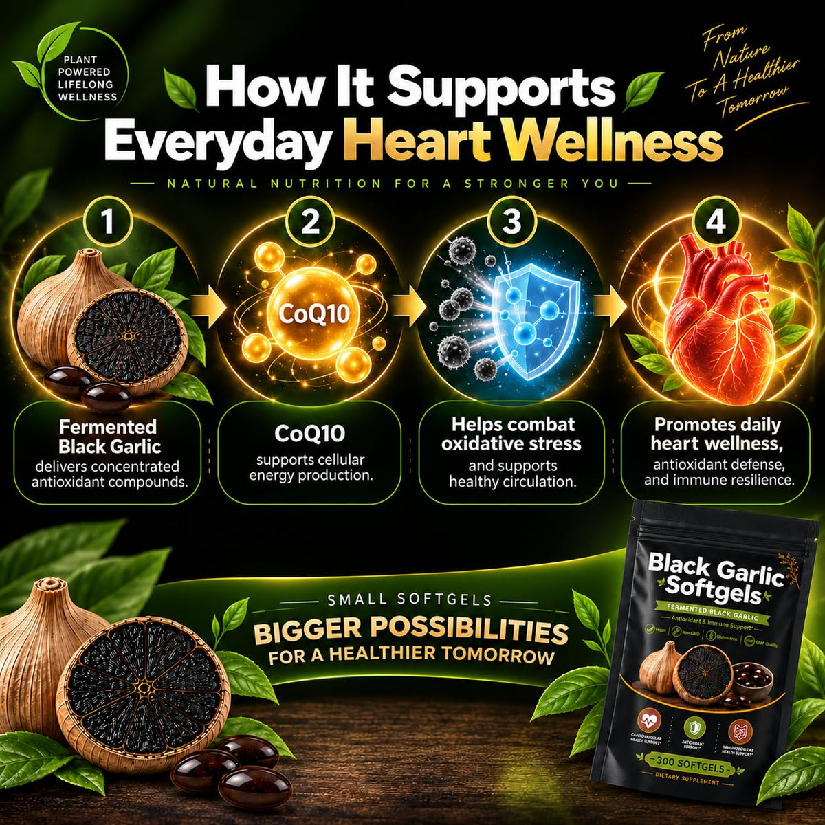 Black Garlic Softgels B943