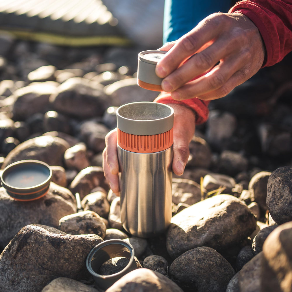 Portable Coffee Maker and Insulated Travel Mug, 10 fl oz F93037