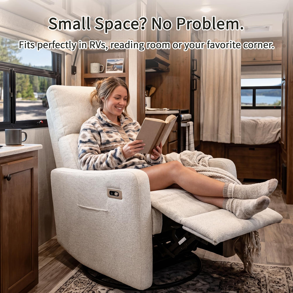 Power Swivel Recliner Chair with USB Charging Port V194506