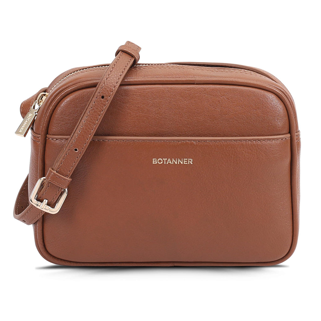 Genuine Leather Crossbody Bag with Adjustable Strap M4665