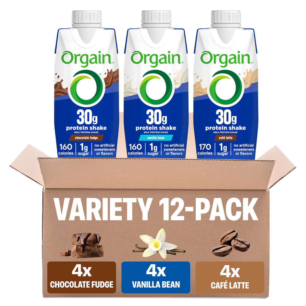 30g High Protein Dairy Shake, 5g BCAAs, 11 oz, 12pk L2192
