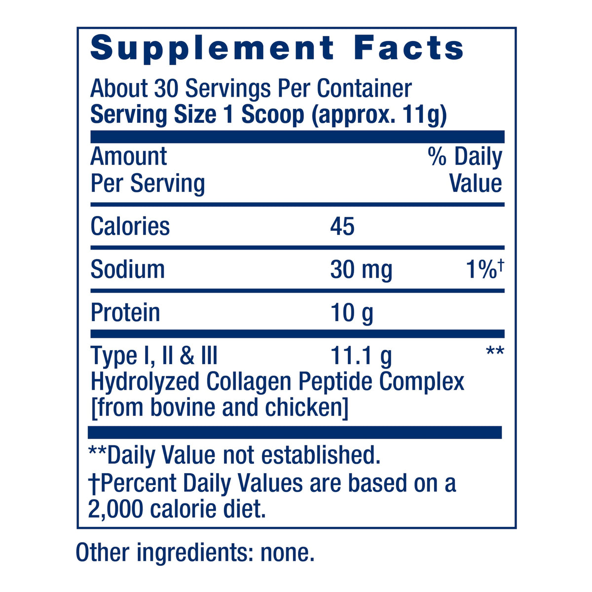 Collagen Peptides 343 Grams H100