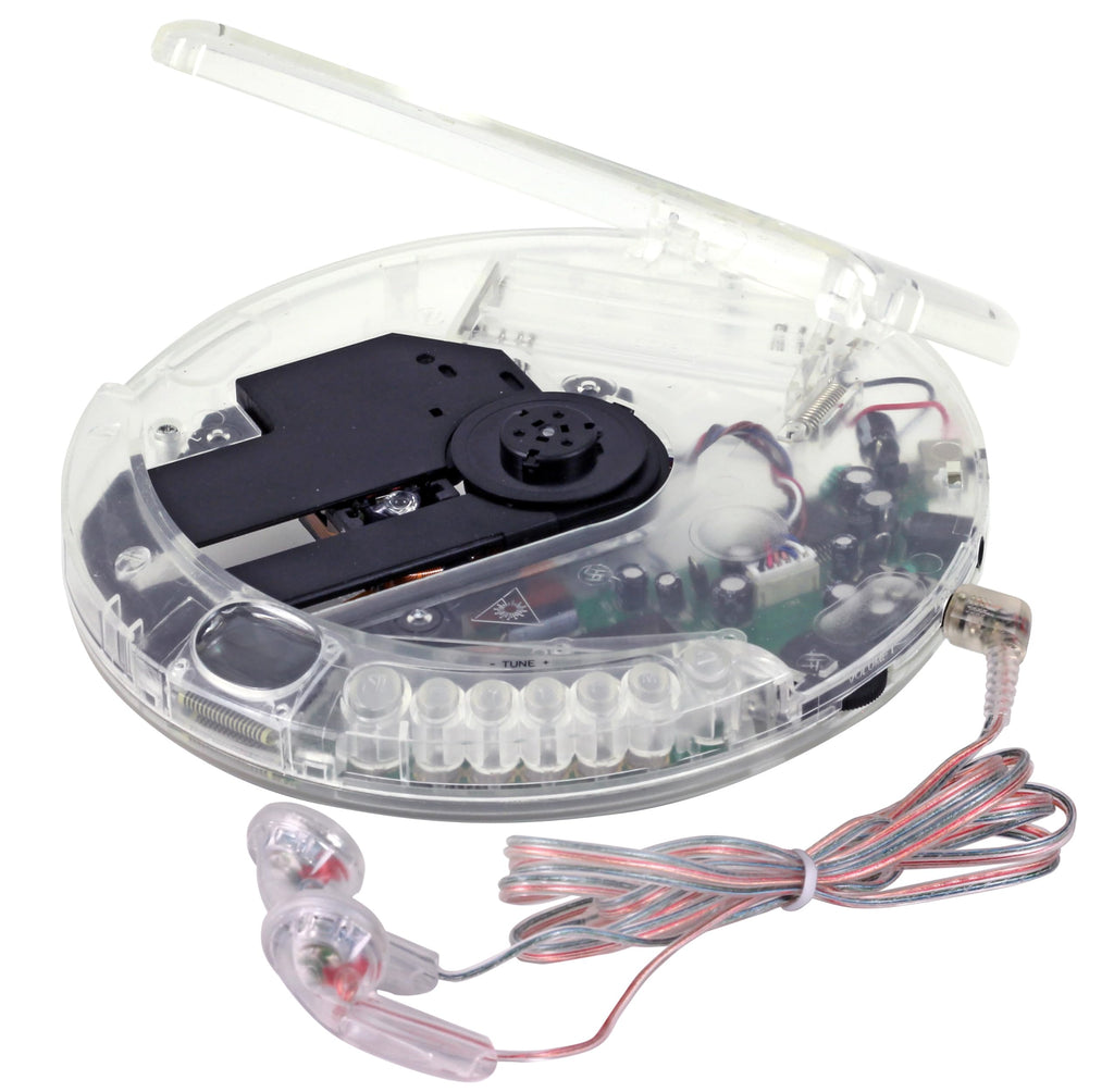 Portable CD Player Transparent Clear L2245
