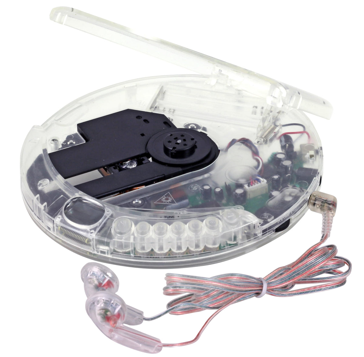Portable CD Player Transparent Clear L2245