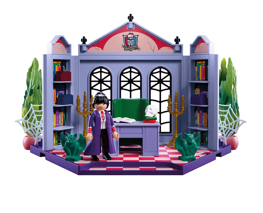 Monster High Office Playset with Desk and Glow-in-the-Dark Spider Webs D429