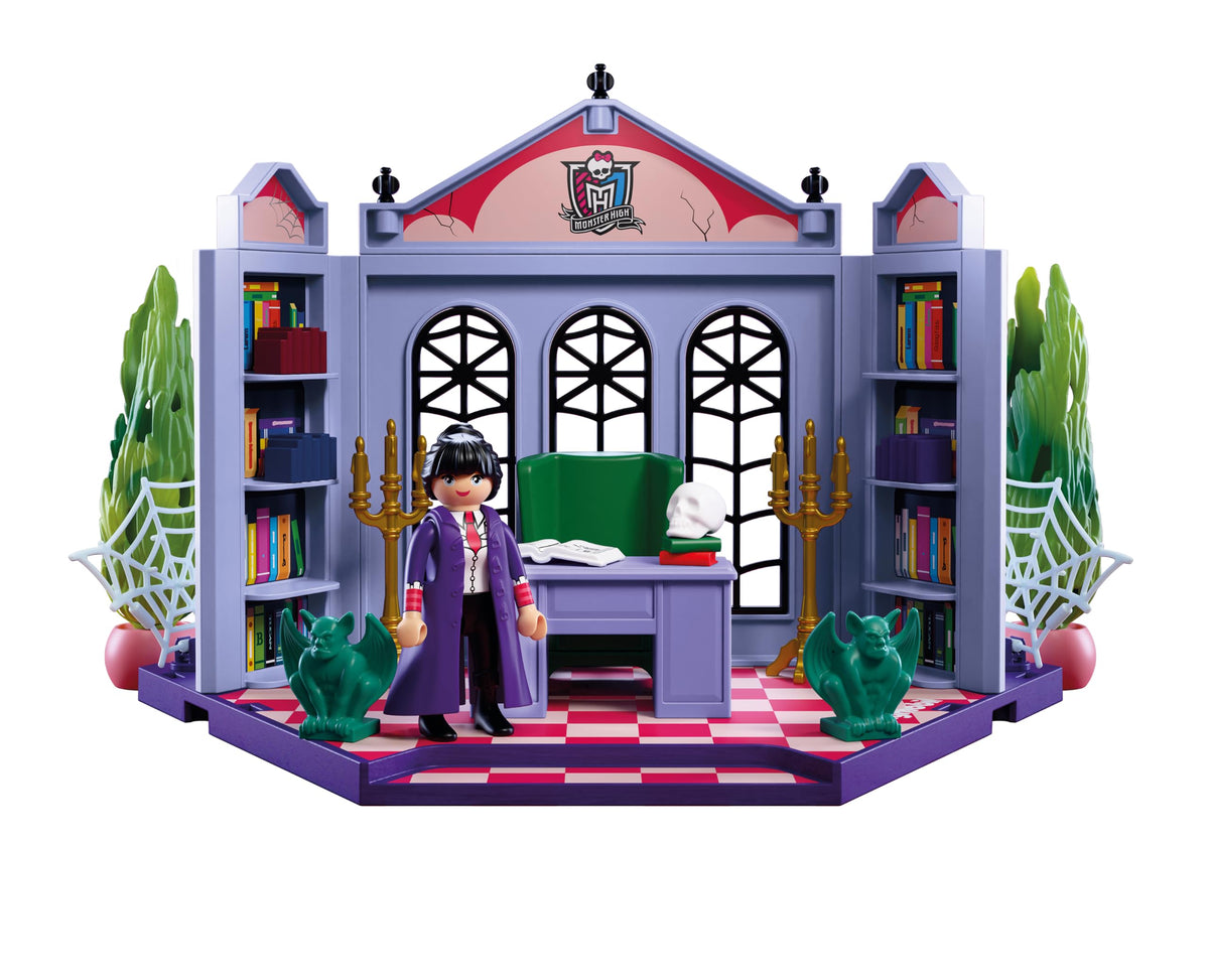 Monster High Office Playset with Desk and Glow-in-the-Dark Spider Webs D429