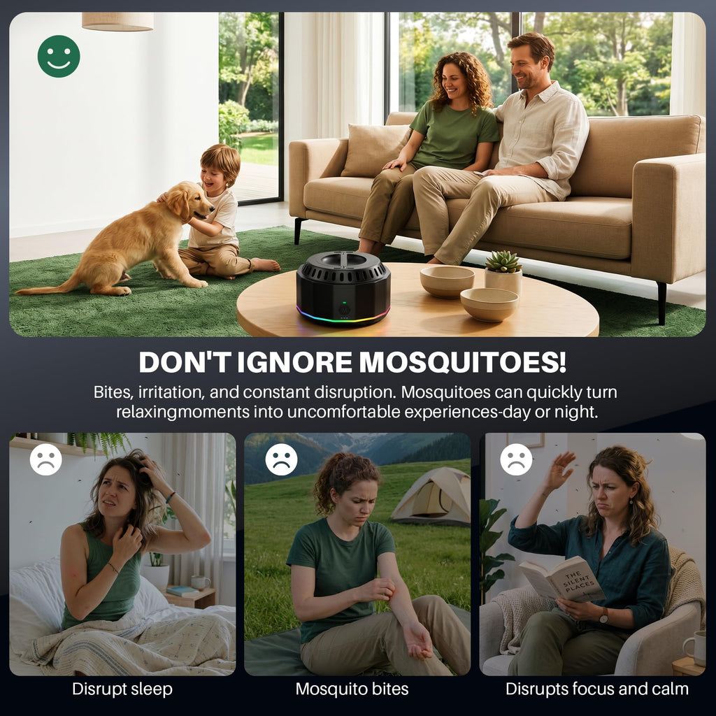 Electronic Mosquito Repellent Outdoor Patio Black 2 C419249