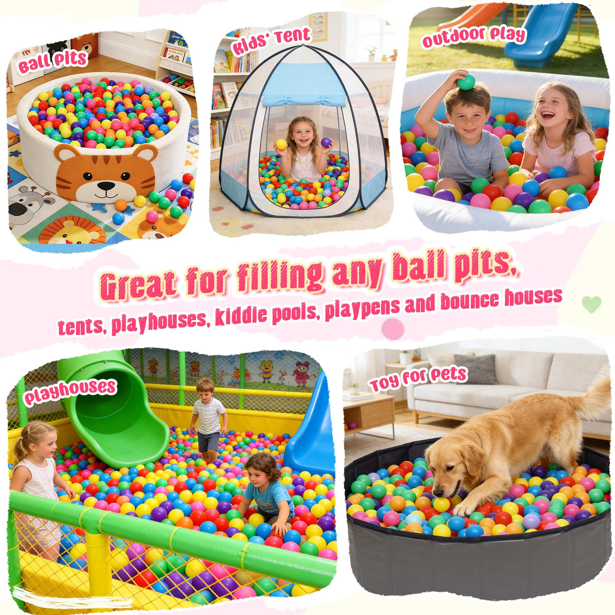 Plastic Ball Pit Balls V6789