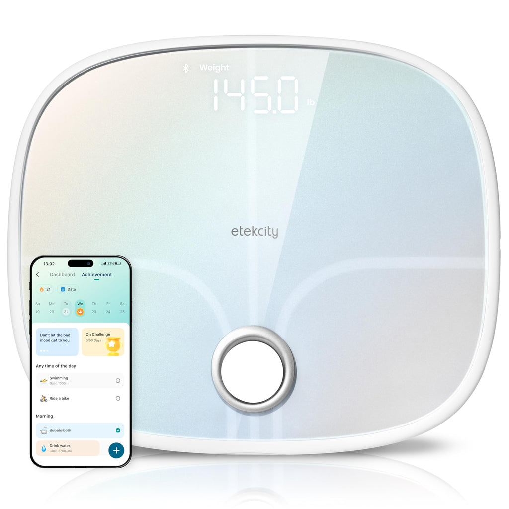 Rechargeable Digital Bathroom Scale with 13 Metrics G7995