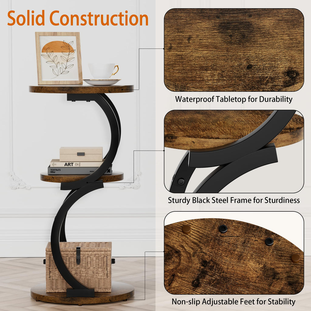 3-Tier Round Side Table W887042