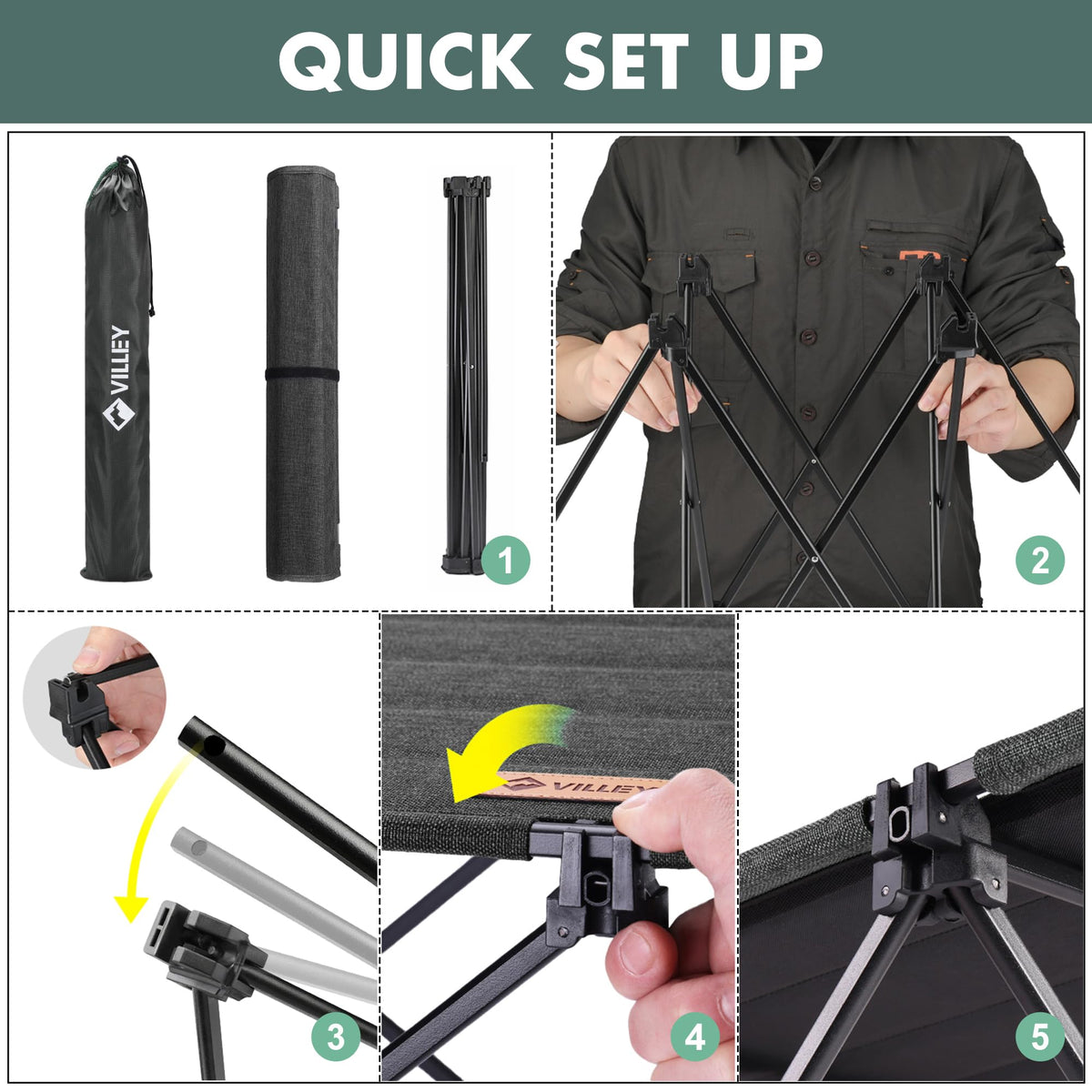Folding Camping Table with Carry Bag E383