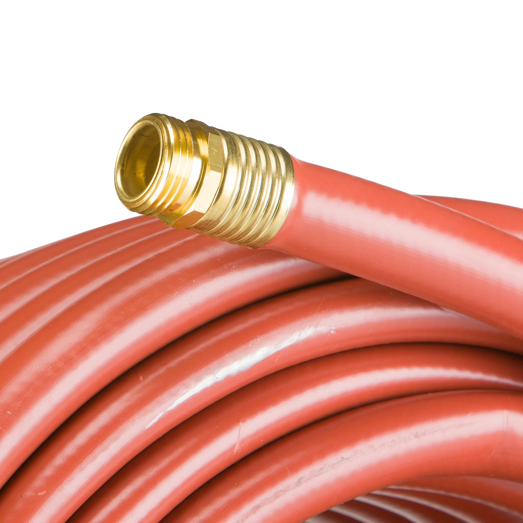 Heavy Duty Watering Hose, 100' Length, 3/4" Diameter, 400+ PSI, Red Y1945